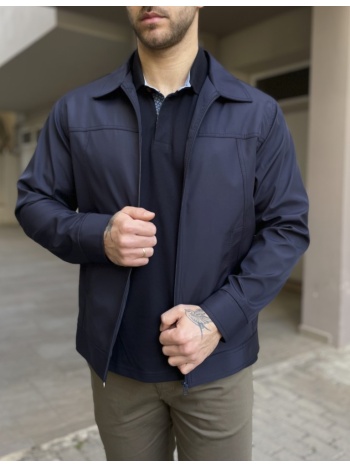 ανδρικό μπλε ελαφρύ jacket με γιακά d1920b