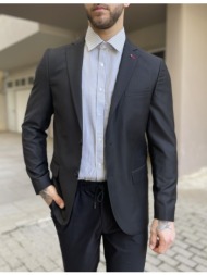 ανδρικό μαύρο σακάκι με ...