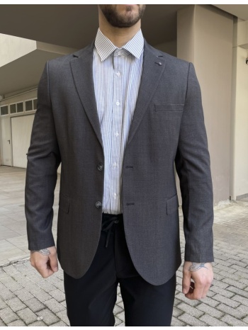 ανδρικό ανθρακί σακάκι με τσέπες 6591b
