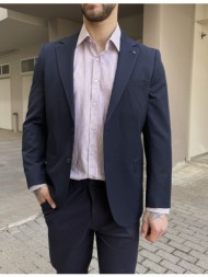 ανδρικό μπλε σακάκι με τσέπες 6596b