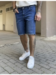 ανδρική μπλε ελαστική τζιν βερμούδα 20134