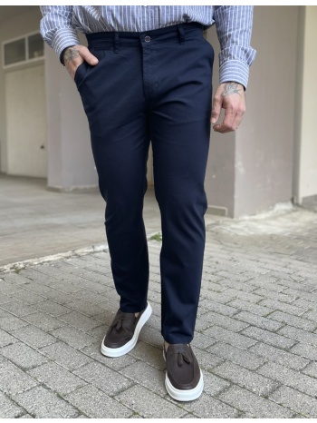 dynamo ανδρικό μπλε παντελόνι υφασμάτινο chinos m1315b
