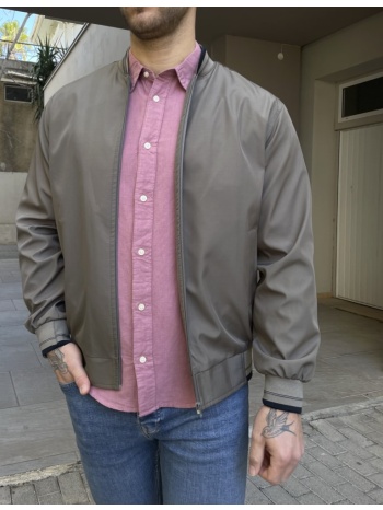 ανδρικό λαδί ελαφρύ bomber plus size d1900l