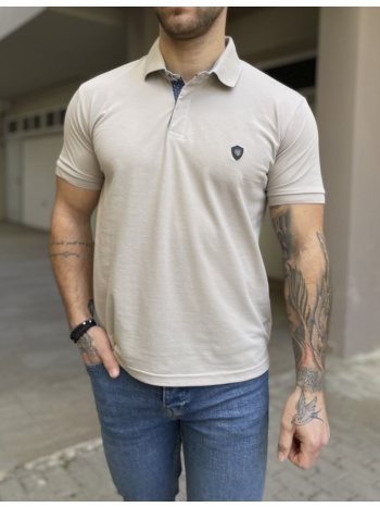 everbest ανδρική γκρι πικέ polo μπλούζα plus size 252832g