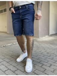 ανδρική μπλε ξεβαμμένη ελαστική τζιν βερμούδα 20132