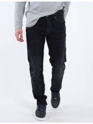 ανδρικό μαύρο τζιν παντελόνι με ελαφρύ ξέβαμμα gb4981