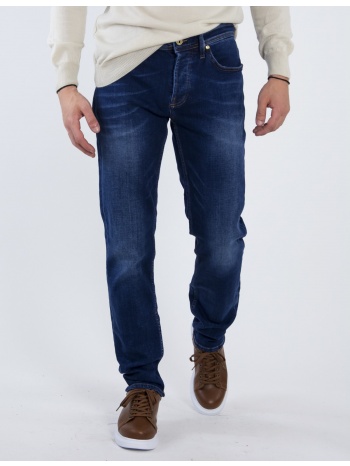 ανδρικό μπλε τζιν παντελόνι με ξέβαμμα gb5003