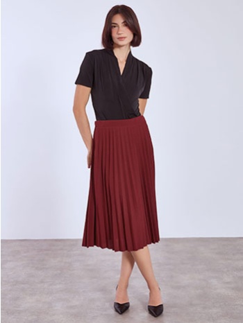 φούστα μίντι πλισέ wt7834.2878+5