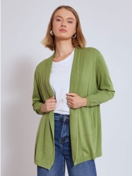 ζακέτα πλεκτή μονόχρωμη ...