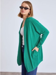 ζακέτα πλεκτή μονόχρωμη ...