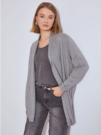 ζακέτα πλεκτή μονόχρωμη wt7616.5073+2