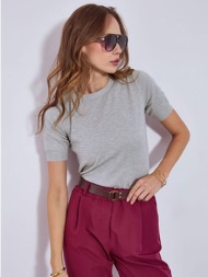 μπλούζα πλεκτή με κοντό μανίκι wt1738.4006+3