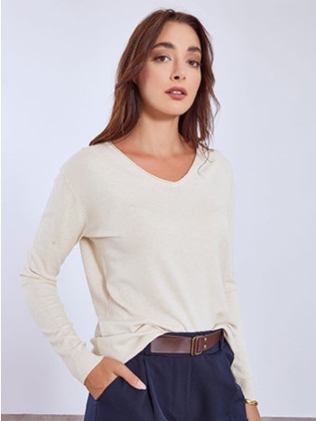 πουλόβερ με ριπ λεπτομέρειες wt1042.4380+10 σε προσφορά