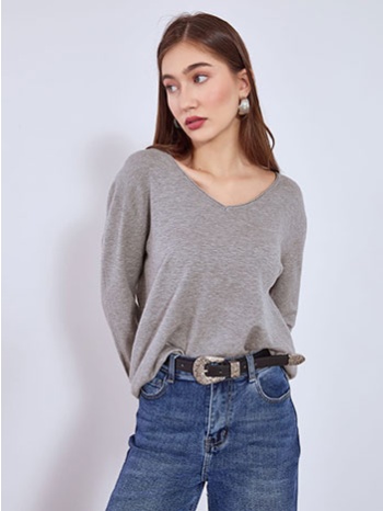 πουλόβερ με αφινίριστες λεπτομέρειες wt1042.4320+2 σε προσφορά