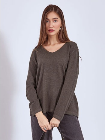 πουλόβερ με αφινίριστες λεπτομέρειες wt1042.4320+1 σε προσφορά