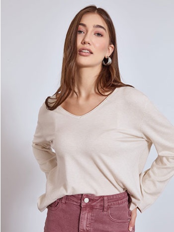 πουλόβερ με αφινίριστες λεπτομέρειες wt1042.4320+8 σε προσφορά