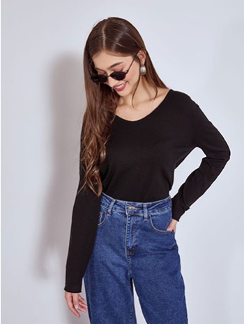 πουλόβερ με αφινίριστες λεπτομέρειες wt1042.4320+7 σε προσφορά