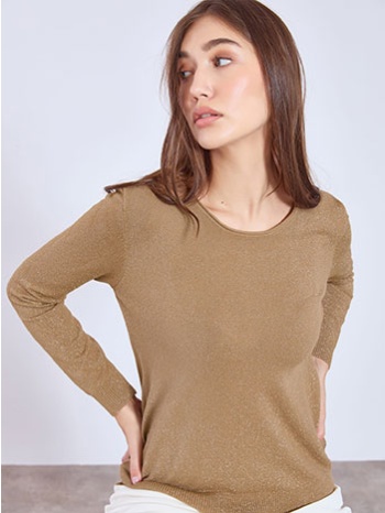 πουλόβερ μεταλλιζέ με γυριστή λαιμόκοψη wt7616.4926+3 σε προσφορά