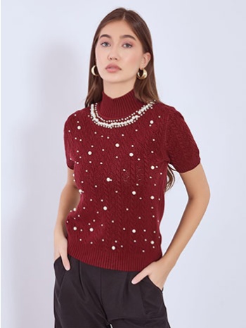 πουλόβερ με πέρλες wt7693.4600+6