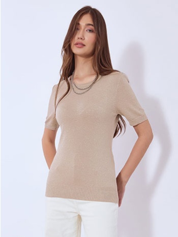 μπλούζα πλεκτή μεταλλιζέ wt7693.4326+5