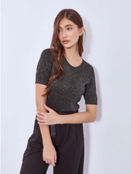 μπλούζα πλεκτή μεταλλιζέ ...