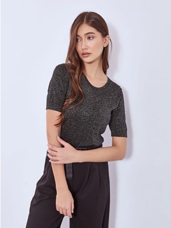 μπλούζα πλεκτή μεταλλιζέ wt7693.4326+1