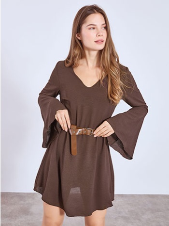 φόρεμα μίνι με μανίκι καμπάνα wt8011.8015+2