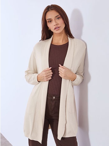 ζακέτα πλεκτή μονόχρωμη wt7616.5073+13