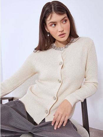 ζακέτα με πέτρες strass wt7642.5888+3