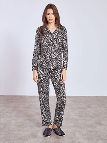 σετ πιτζάμας με animal print wt9858.0011+1 σε προσφορά