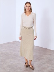 φούστα μίντι πλεκτή ...