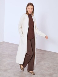 ζακέτα μακριά με φερμουάρ wt7948.5549+5