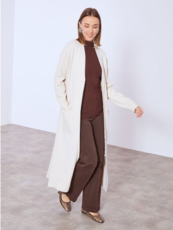 ζακέτα μακριά με φερμουάρ wt7948.5549+5 σε προσφορά