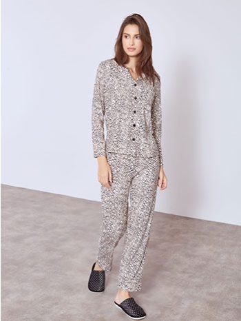 σετ πιτζάμας με animal print wt9858.0011+2 σε προσφορά