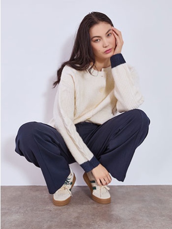 ζακέτα με διχρωμία στο μανίκι wt7910.5067+3 σε προσφορά