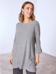 πουλόβερ μακρύ με καμπάνα μανίκι wt7910.4196+1