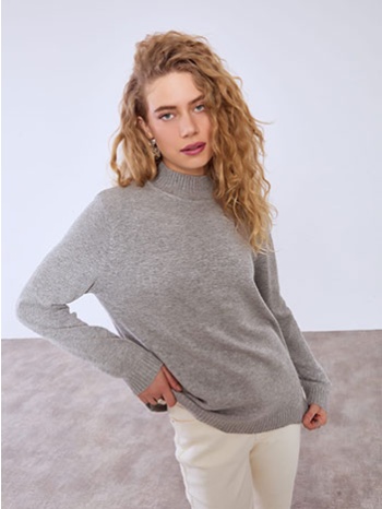 πουλόβερ μακρύ με ψηλή λαιμόκοψη wt7616.4256+2 σε προσφορά