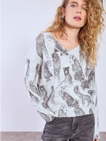 πουλόβερ με σχέδιο τίγρεις wt7583.4829+3 σε προσφορά