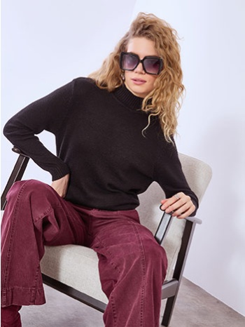 πουλόβερ μακρύ με ψηλή λαιμόκοψη wt7616.4256+1 σε προσφορά