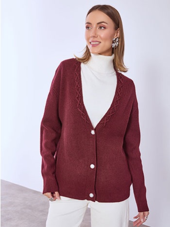 ζακέτα με πέρλες κουμπιά wt7642.5259+5 σε προσφορά