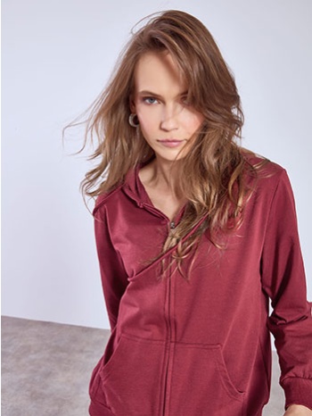 ζακέτα αθλητική με κουκούλα wt7616.5005+4