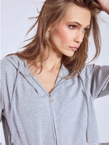 ζακέτα αθλητική με κουκούλα wt7616.5005+2