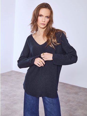 πουλόβερ με v λαιμόκοψη sq7587.4930+10