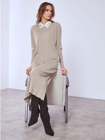 φόρεμα με strass στον γιακά sq7642.8618+3 σε προσφορά