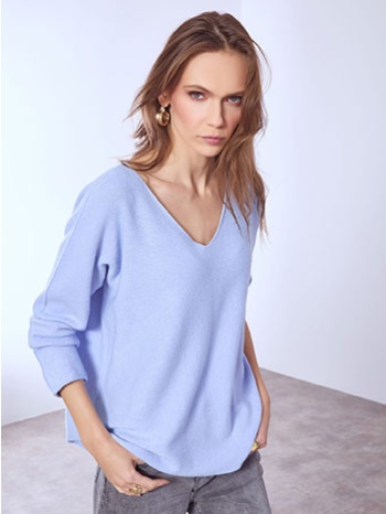 πουλόβερ με v λαιμόκοψη sq7587.4930+2