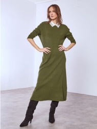 φόρεμα με strass στον γιακά sq7642.8618+5