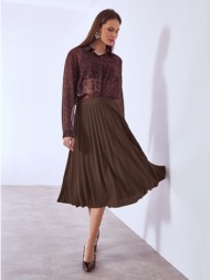 φούστα μίντι πλισέ ...