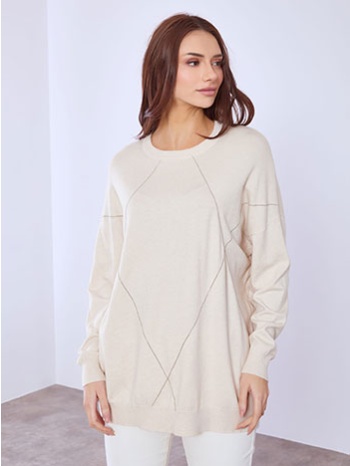 πουλόβερ με μεταλλικές λεπτομέρειες sq7642.4302+3 σε προσφορά