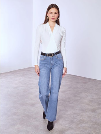 τζιν wide leg με τρουκς στις τσέπες sq1796.1622+1 σε προσφορά