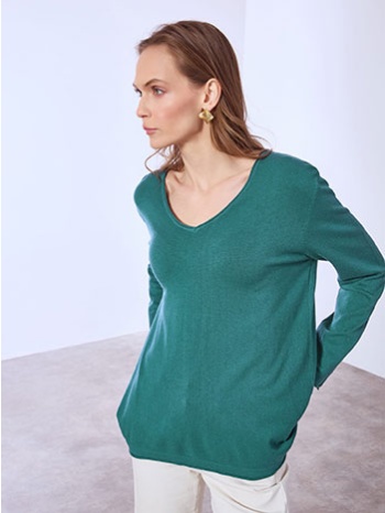 πουλόβερ με αφινίριστες λεπτομέρειες sq1042.4320+7 σε προσφορά